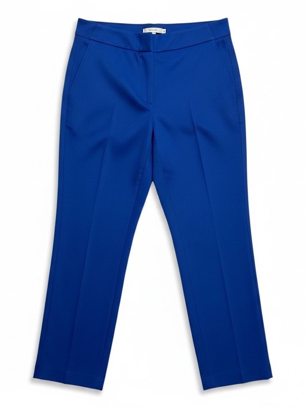 Zac & Rachel Royal Cobalt Blue Straight-Leg Dress Pants